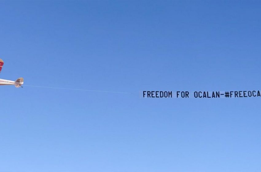  ‘Freedom for Öcalan’ banner flown across the skies of Australia